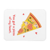 Cute Pizza van mijn Heart Pun Love Humor Magneet (Horizontaal)