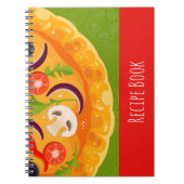 Cute pizzaminnaar kleurrijk eten notitieboek (Voorkant)