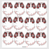 Cute plaid mittens gift labels (Vel)