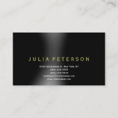 Cute Plain Black Interior Designer Visitekaartje (Achterkant)