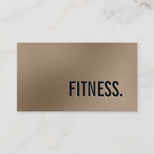Cute Plain Browny Grey Fitness Visitekaartje