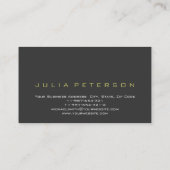 Cute Plain Gray Attorney at Law Visitekaartje (Achterkant)