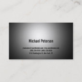 Cute Plain Grey Fitness Visitekaartje (Achterkant)