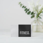 Cute Plain Grey Fitness Visitekaartje (Staand voorkant)