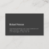 Cute Plain Grey Fitness Visitekaartje (Achterkant)