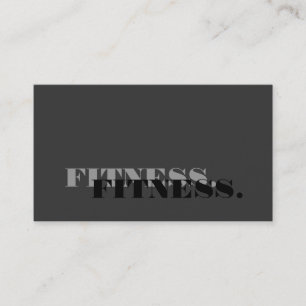 Cute Plain Grey Fitness Visitekaartje