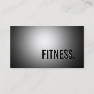 Cute Plain Grey Pattern Fitness Visitekaartje