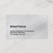 Cute Plain Grey Pattern Fitness Visitekaartje (Achterkant)