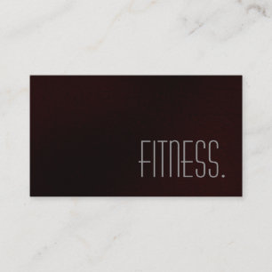 Cute Plain Grey Red Fitness Visitekaartje