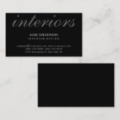 Cute Plain Interior Designer Visitekaartje (Voorkant / Achterkant)