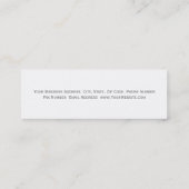 Cute Plain White Interior Designer Visitekaartje (Achterkant)