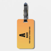 Cute Plain with Simple Design Bagagelabel (Achterkant verticaal)