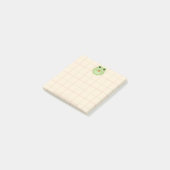 Cute plaknotities met een kikker met een appel post-it® notes (Schuin)