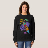 Cute Planets Astronomer Science Outer Space Astron Trui (Voorkant volledig)