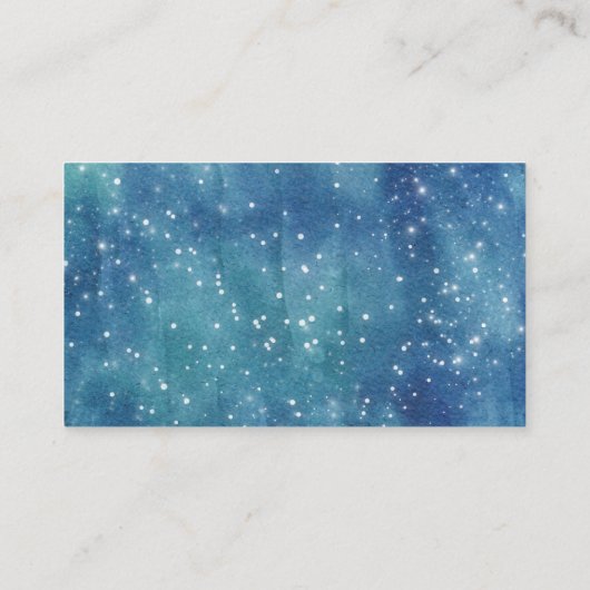 Cute Planets Buitenspace Baby shower Gold Glitter Informatiekaartje (Achterkant)