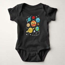 Cute Planets, Kawaii Planets, Space, Cosmos, Sterr Romper