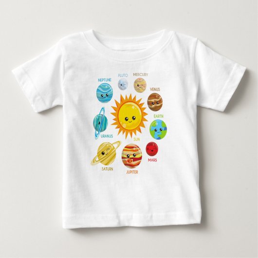 Cute Planets, Solar System, Space, Cosmos, Galaxy (Voorkant)