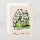 Cute Plant Lovers Greenhouse Briefkaart (Voorkant / Achterkant)