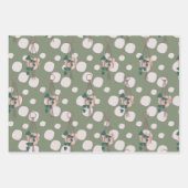 Cute Plant Macrame Scatered Dot Patroon Inpakpapier Vel (Voorkant)