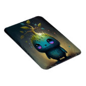 Cute Plant Monster Fantasy Art Magnet Magneet (Rechterzijde)