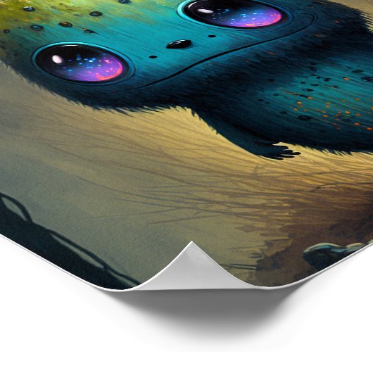 Cute Plant Monster Fantasy Art Poster (Hoek)