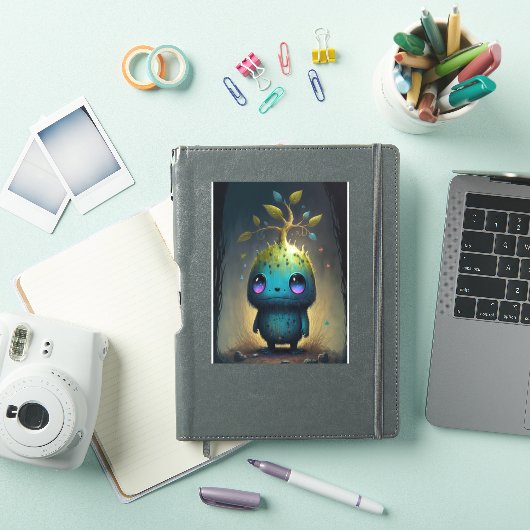Cute Plant Monster Fantasy Art Sticker (iPad Cover)