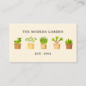 Cute Plant Nursery Succulent Botany Boutique Store Visitekaartje (Voorkant)