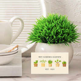 Cute Plant Nursery Succulent Botany Boutique Store Visitekaartje