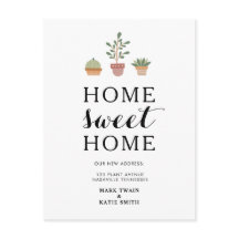 Cute Planten Home Sweet Home Moving Announge