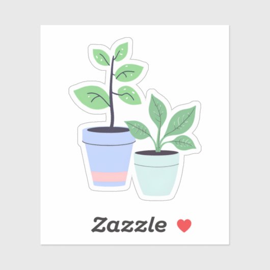 Cute Planten Sticker (Vel)