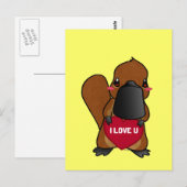 Cute Platypus Briefkaart (Voorkant / Achterkant)