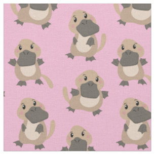 Cute Platypus Cartoon Fabric Baby Girl Stof