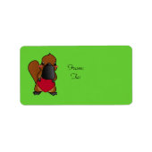 Cute Platypus Etiket (Voorkant)