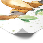 Cute Platypus Eucalyptus Greenery Kinder Wall Art Poster (Hoek)