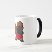 Cute Platypus Magische Mok (Voorkant rechts)