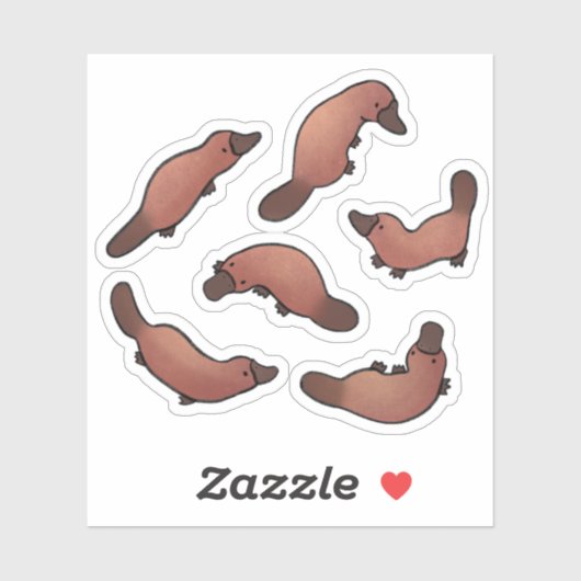 Cute Platypus Sticker (Vel)