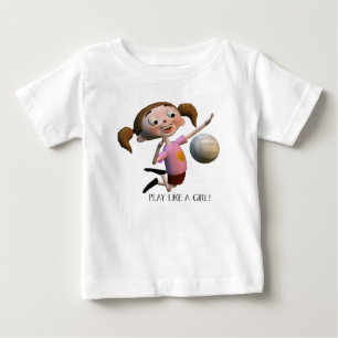 Cute Play als een Girl Volleyball