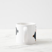 Cute Playful Cartoon Baby Rottweiler Espresso Kop (Achterkant)