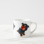 Cute Playful Cartoon Baby Rottweiler Espresso Kop (Rechts)