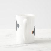 Cute Playful Cartoon Baby Rottweiler Porselein Kop (Achterkant)