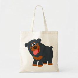 Cute Playful Cartoon Rottweiler Bag Tote Bag