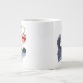 Cute Playful Cartoon Sheep and Wolf Jumbo Mok (Voorkant)