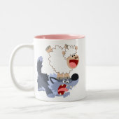 Cute Playful Cartoon Sheep and Wolf Mok (Links)