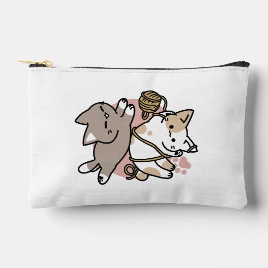 Cute Playful Cats Design – Fun Paws and Play Art Etui (Voorkant)