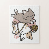 Cute Playful Cats Design – Fun Paws and Play Art Legpuzzel (Verticaal)