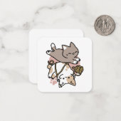 Cute Playful Cats Design – Fun Paws and Play Art Notitiekaartje (Voorkant / Achterkant in situ)