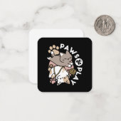 Cute Playful Cats Design – Fun Paws and Play Art Notitiekaartje (Voorkant / Achterkant in situ)