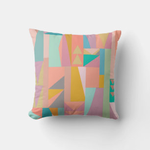 Cute Playful Color Modern Geometric Shaptern Patte Kussen