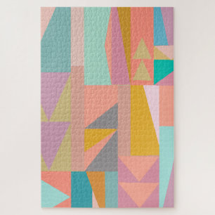 Cute Playful Color Modern Geometric Shaptern Patte Legpuzzel