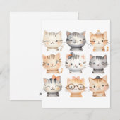 Cute Playful Kittens Feestdagenkaart (Voorkant / Achterkant)